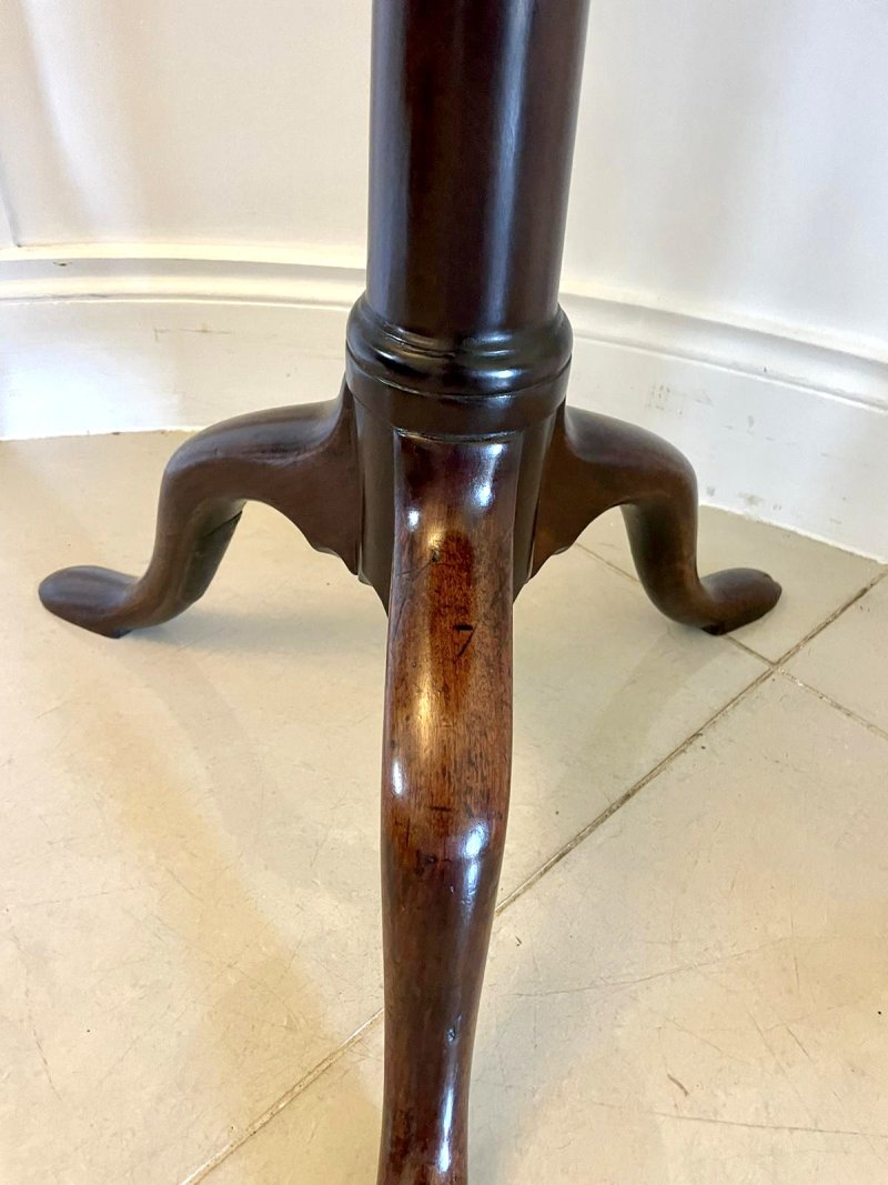 Superb Quality Antique George III Mahogany Lamp Table - Image 9